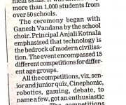 The Hindustan Times Student edition, Page-6, Dated 29/08/2019