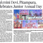Rukmini Devi , Pitampura Celebrates Junior Annual Day .