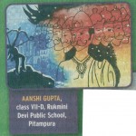 Artwork by Aanshi Gupta of class VII D