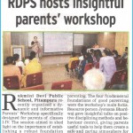 School report on the Parent's Workshop